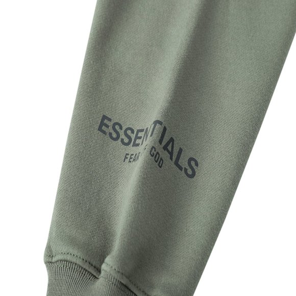 Fear Of God Essentials Fleece Zip Green Hoodie - Picture 11 of 14